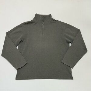 Zegna Sport Quarter Zip Cotton Sweater Mens Medium Quiet Luxury 1/4 Pullover